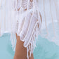 White Mesh Cover Up Dress