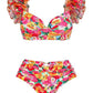 Multi Blossom Ruffled Swimwear