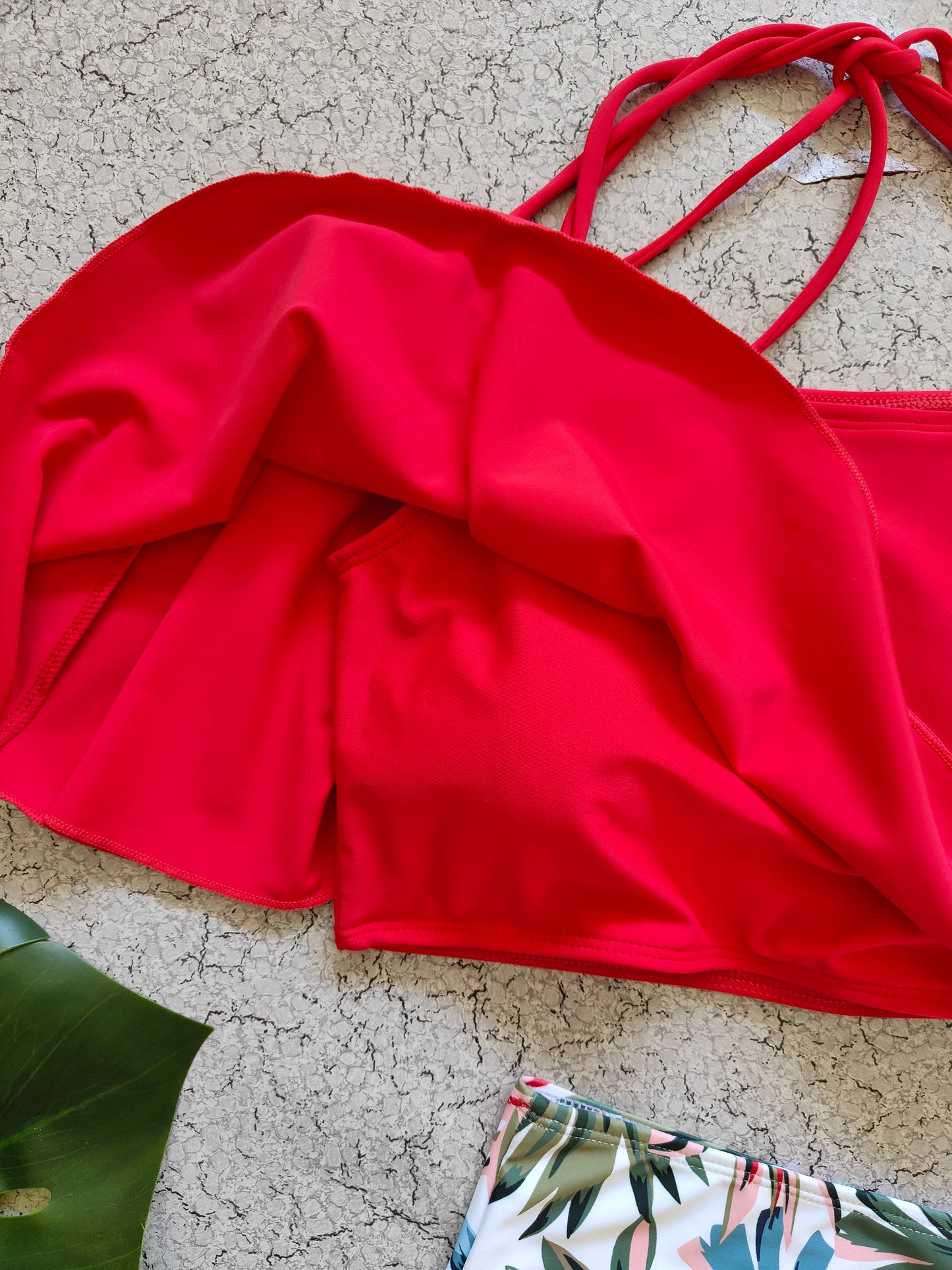 Mapel Leafy Red Swimwear