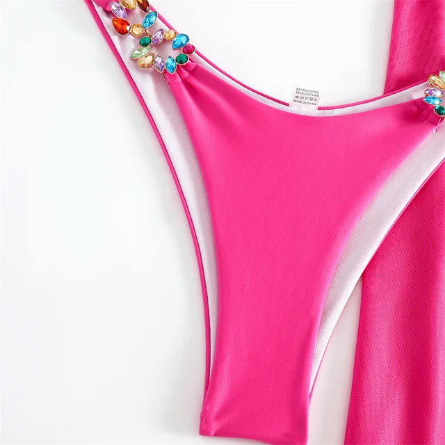 Pink Tropical Bikini Set