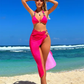 Pink Tropical Bikini Set