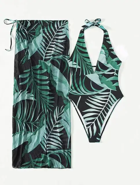 Emerald Allure Monokini and Sarong