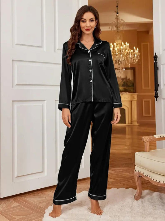 Black Full Sleeves Nightsuit