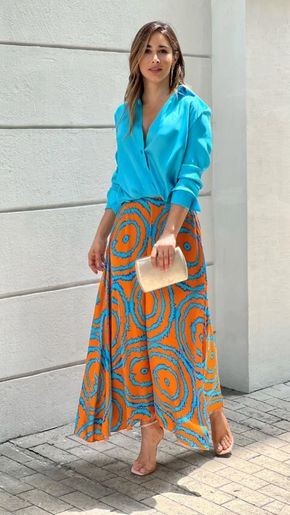 Blue Brunch Top and Skirt