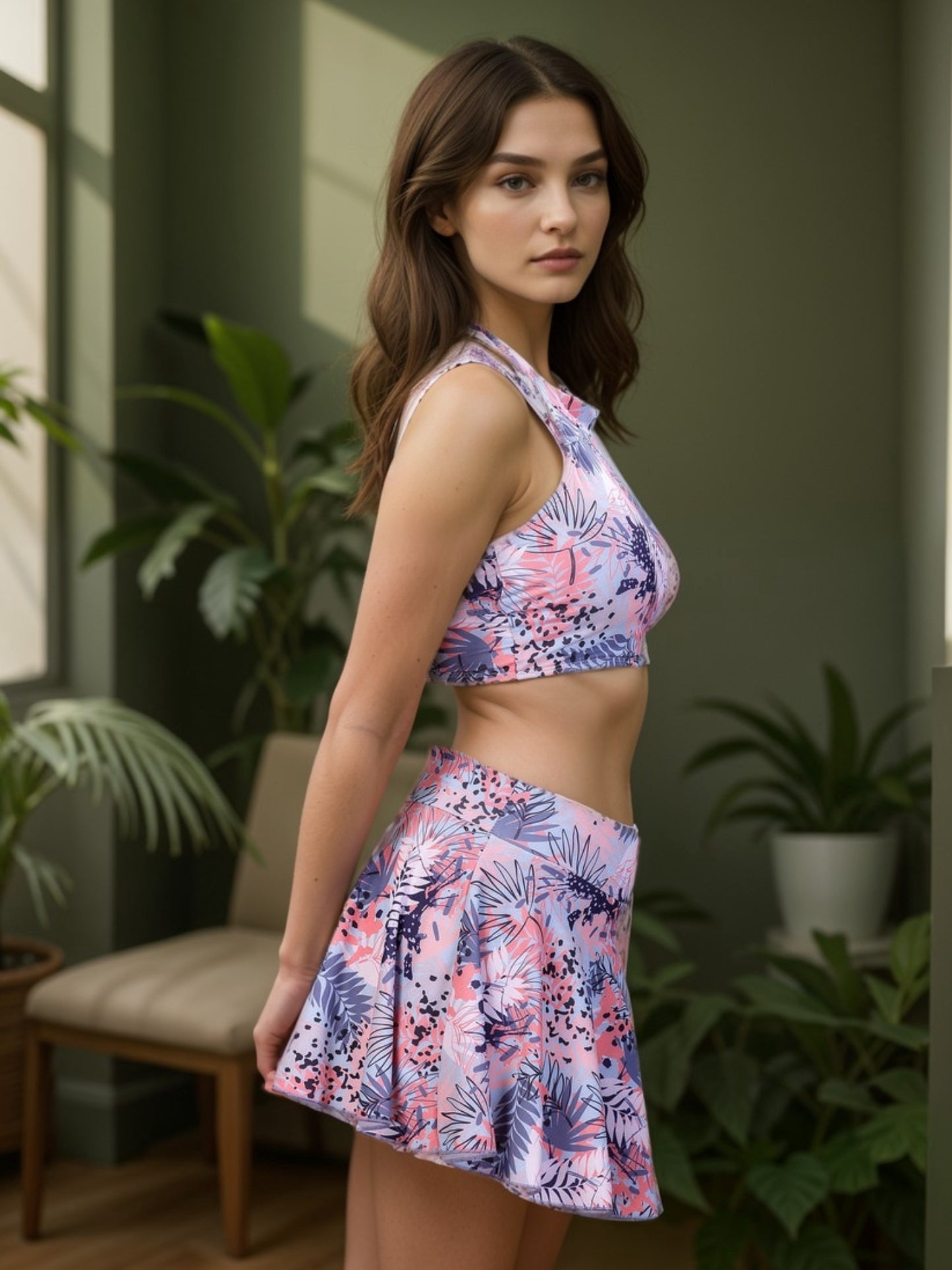 Pastel Botanical Whimsy Swimwear