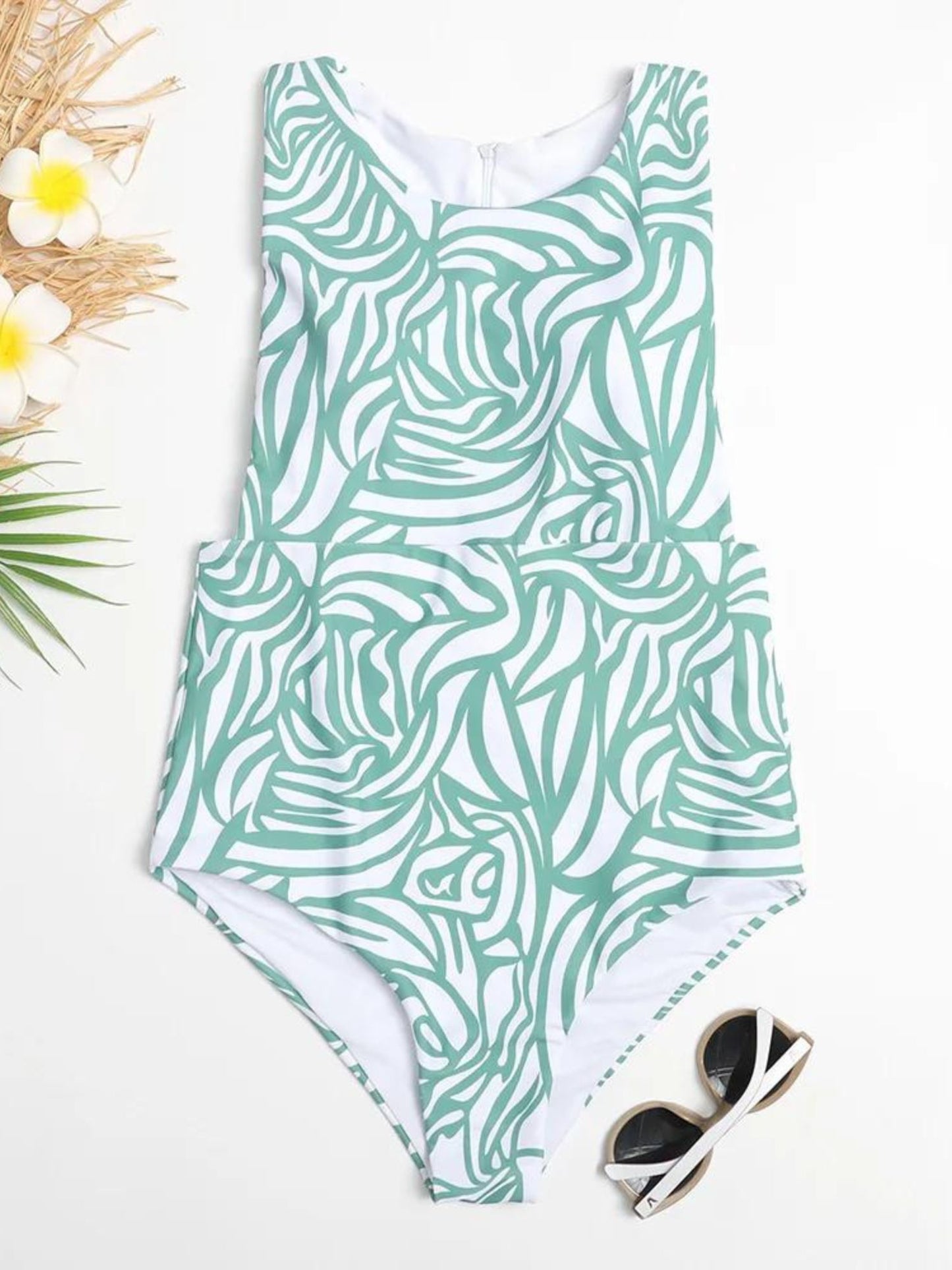 Shady Green Monokini