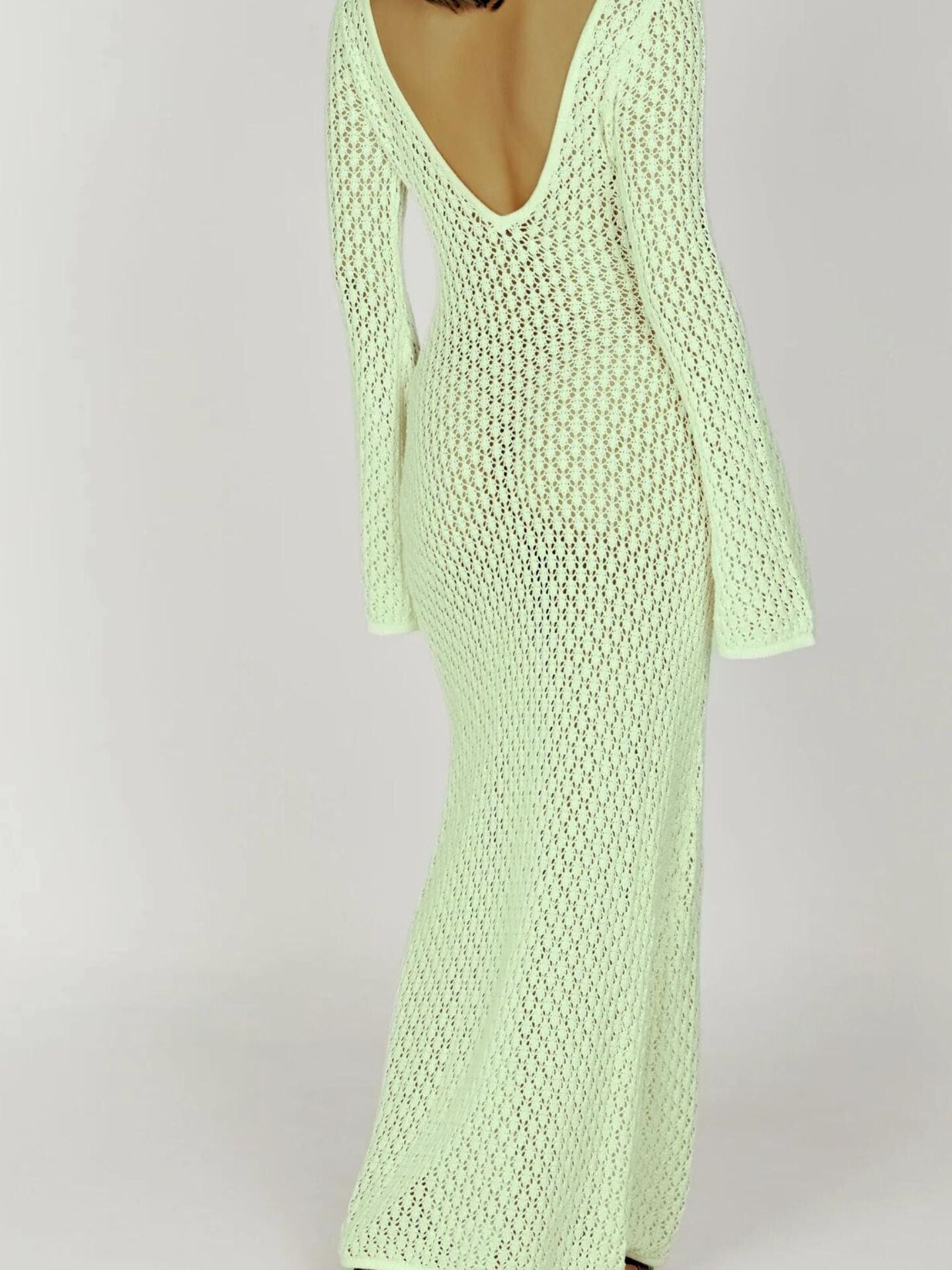 Green Long Maxi Cover-Up Dress