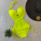 Yellow Splash Monokini