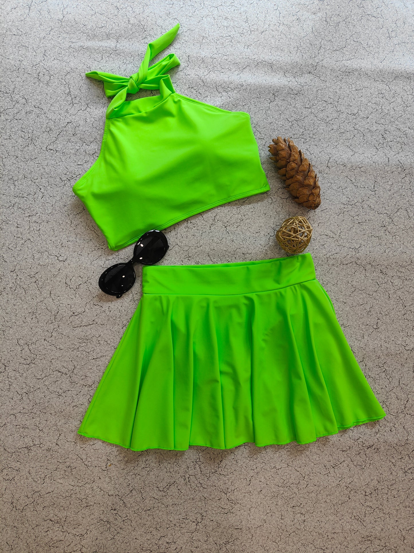 Neon Green Swimwear