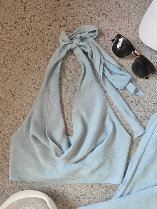 Icy Blue Allure Top and Pants