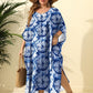 Coral Blue Cover Up Dress