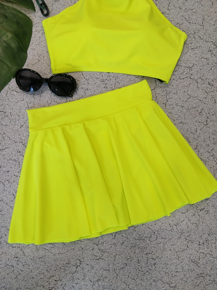 Neon Yellow Skirt