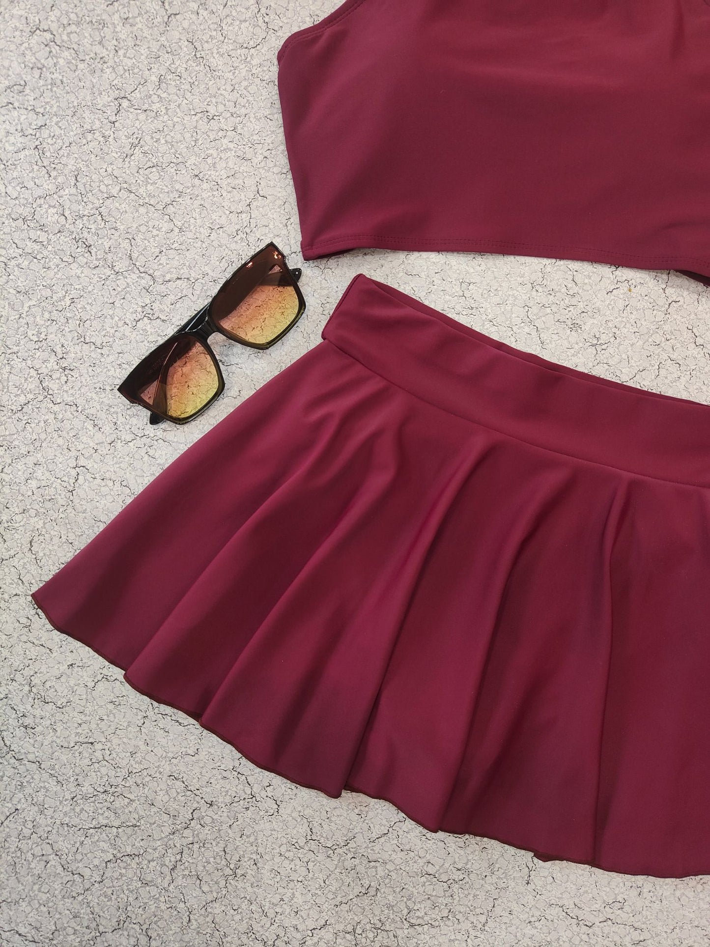 Maroon Marvel Skirt