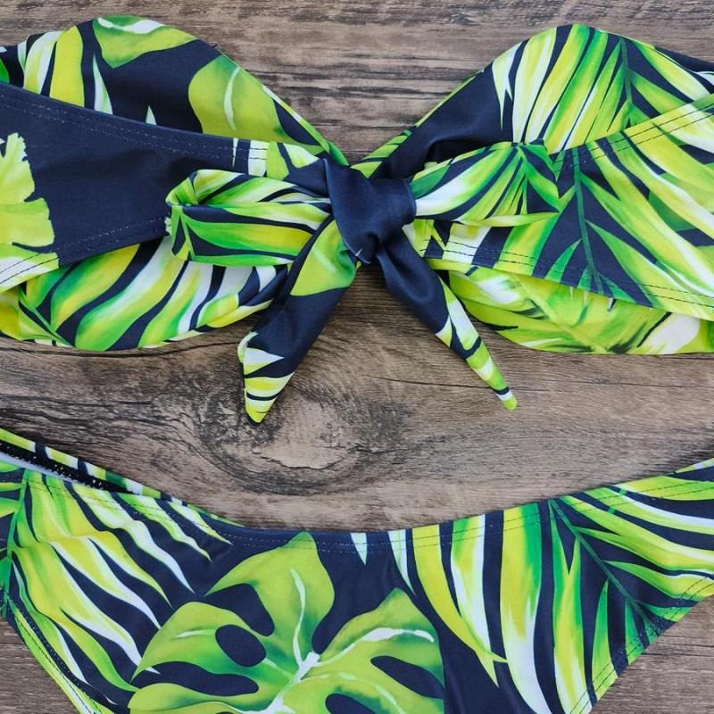Green Palm Leaves Swimwear