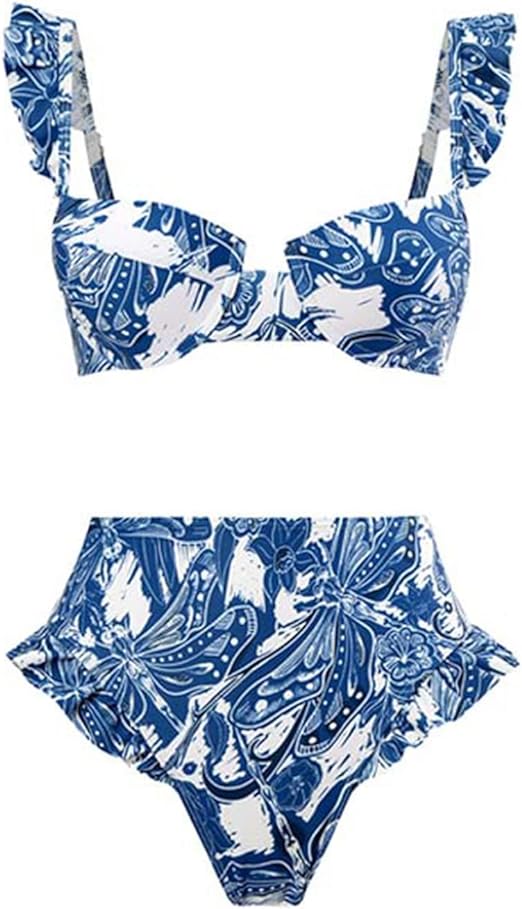 Oceanic Ruffled Bikini Swimwear