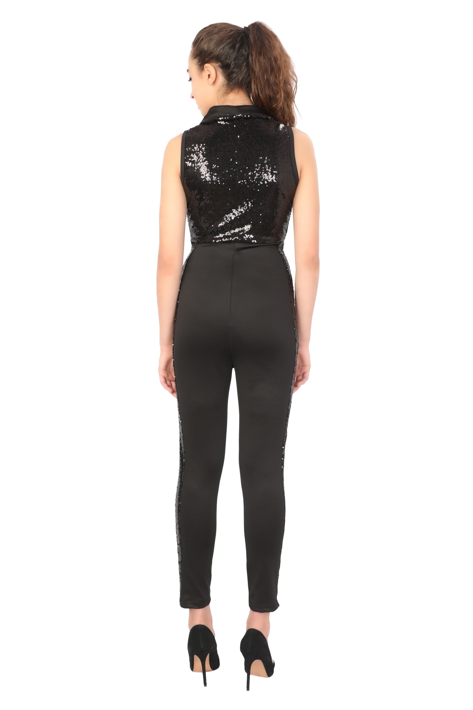 Sequin Jumpsuit - Addery.co.in