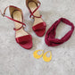 Red Sandals - Addery.co.in